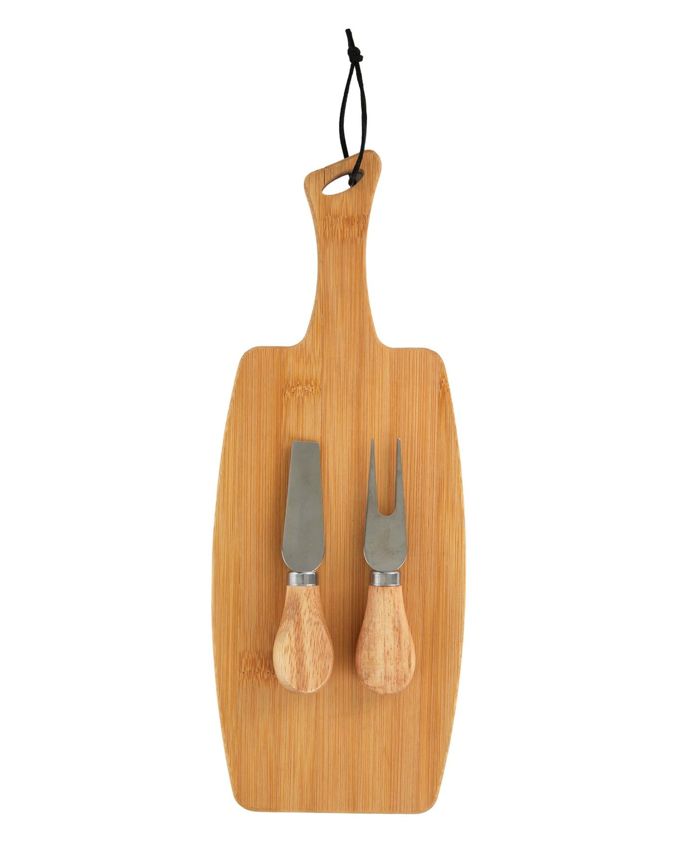 Bala Bamboo Cheese Board With Knives 34x13cm