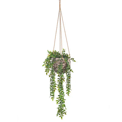 Pot Flo Hanging Taupe / Grey 15cmh x 18cmd