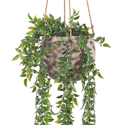 Pot Flo Hanging Taupe / Grey 15cmh x 18cmd