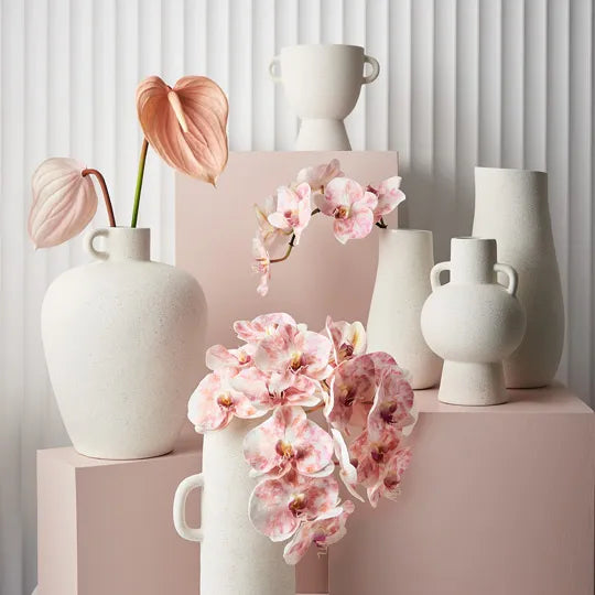 Vase Mona White 18cmh x 19.5cmd