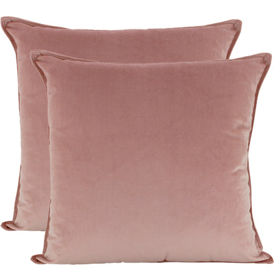 Velvet Cushion Pink 45x45cm