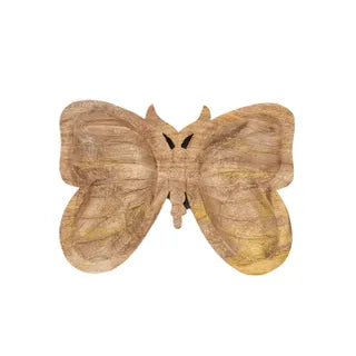 Papillon Wood Tray 17x22cm Natural