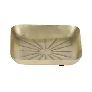 Rayes Brass Trinket Dish 12x12cm Gold