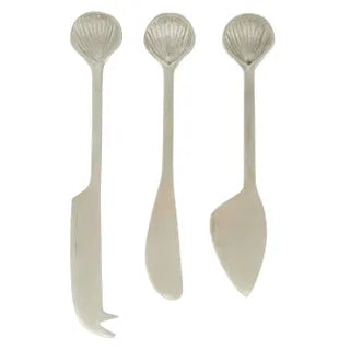 Deauville Set of 3 Cheese Knives 15cm Silver