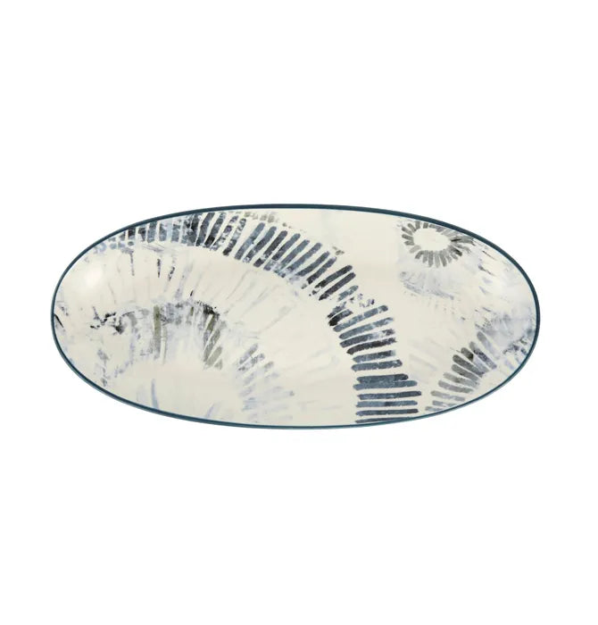 Bicheno Ceramic Platter 35x15.5cm Multi