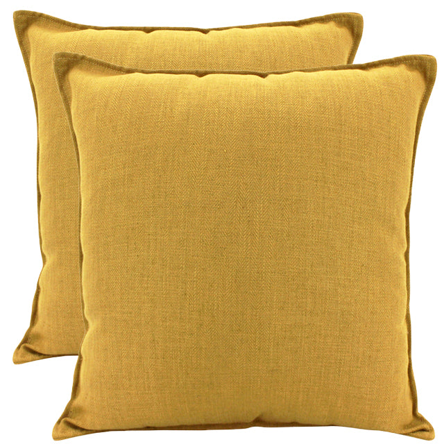 Linen Mustard Cushion 45x45cm