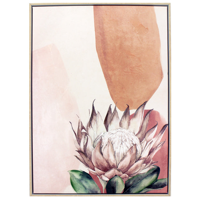 Abstract Protea Painting 53x73cm