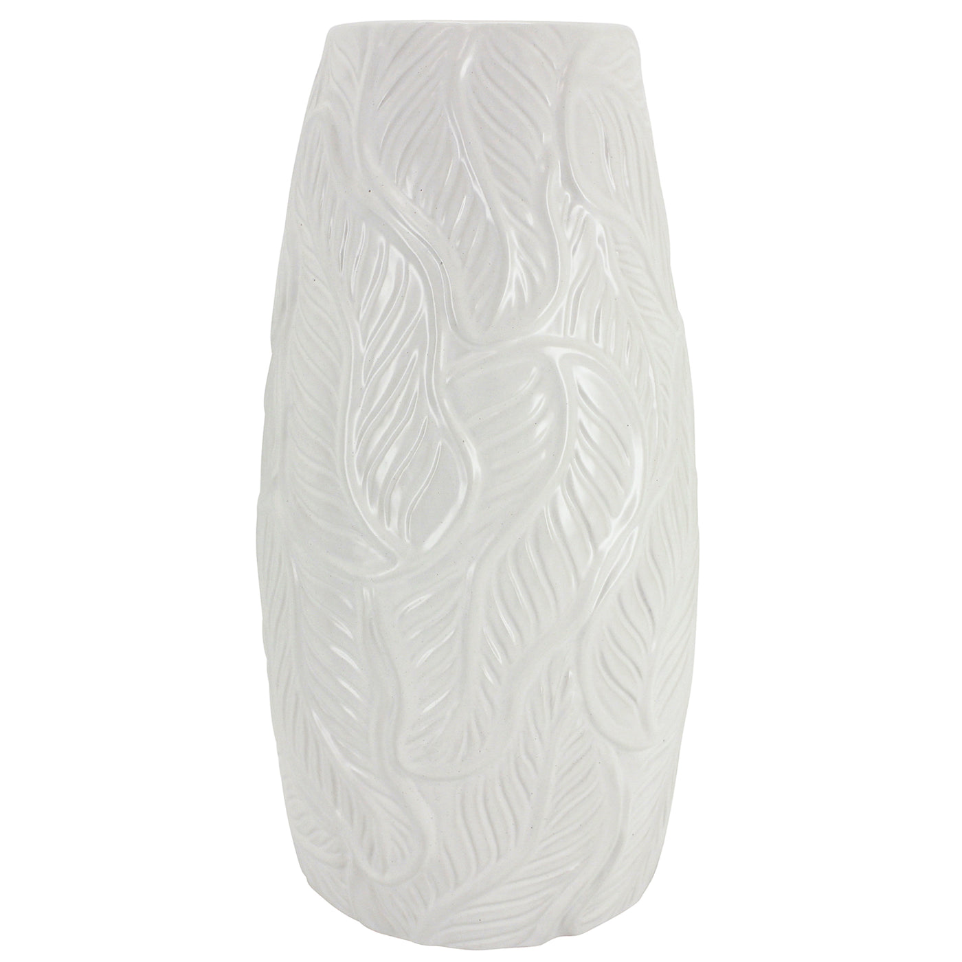 Bahamas White Vase 18x36cm