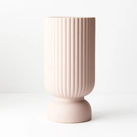 Vase Becca Light Pink 30cmh x 15cmd