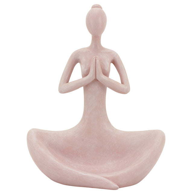 Yoga Lady Pink 17x24cm