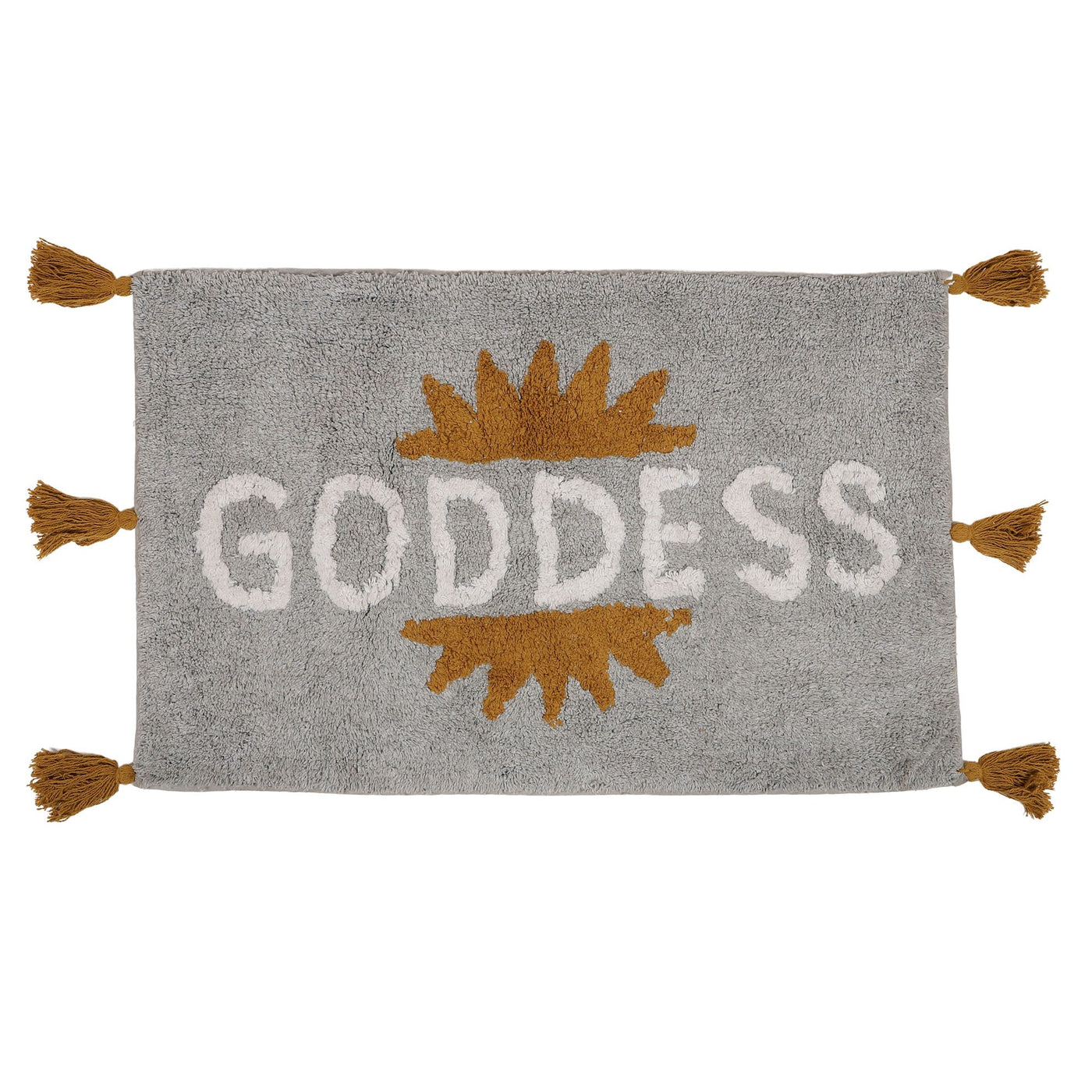 Goddess Cotton Bathmat 50x80cm Grey/Gold