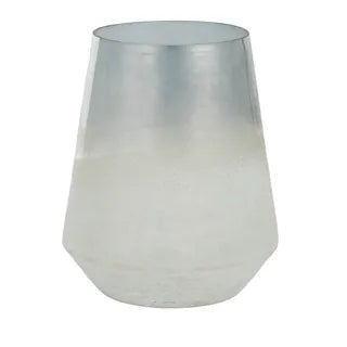 Saltwater Glass Vase 17x20cm Blue/White