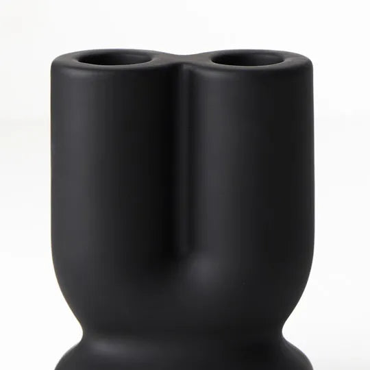 Candle Holder Isobel Black 8cml x 10.5cmh