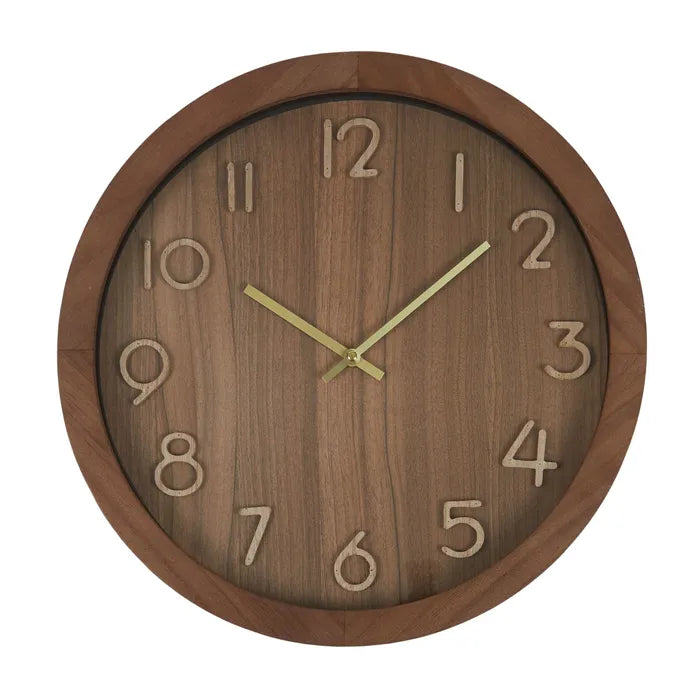 Kershaw Clock 40cm Walnut/Natural