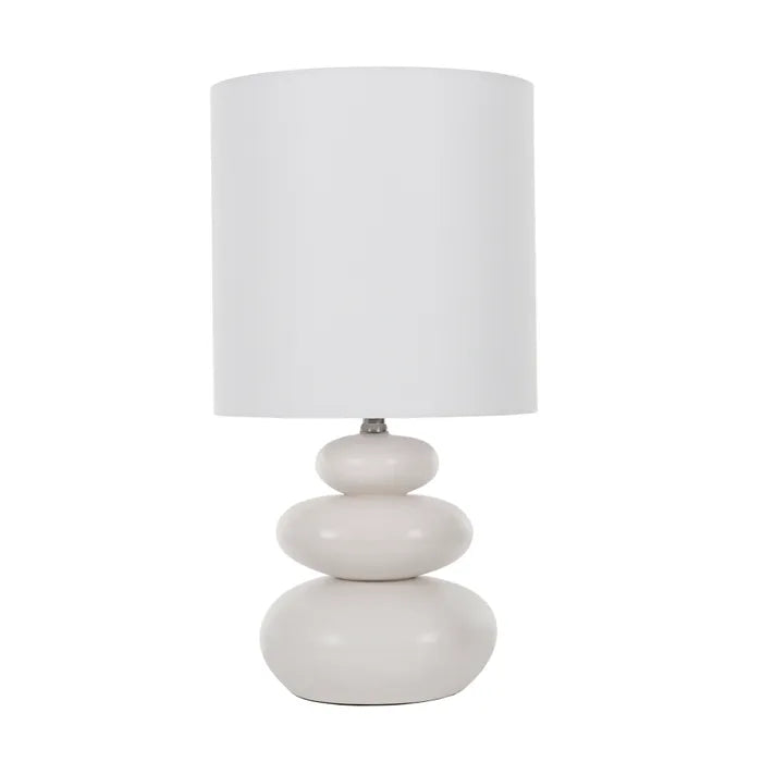 Stones Ceramic Lamp 30x55cm White