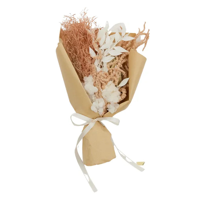 Pixie Paper Wrap Bouquet 25cm White/Nude