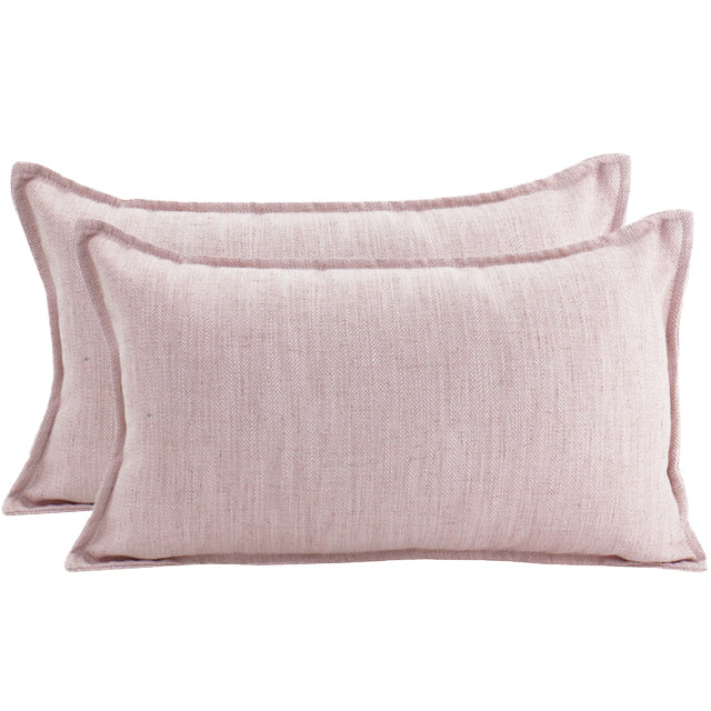 Linen Baby Pink Cushion 30x50cm