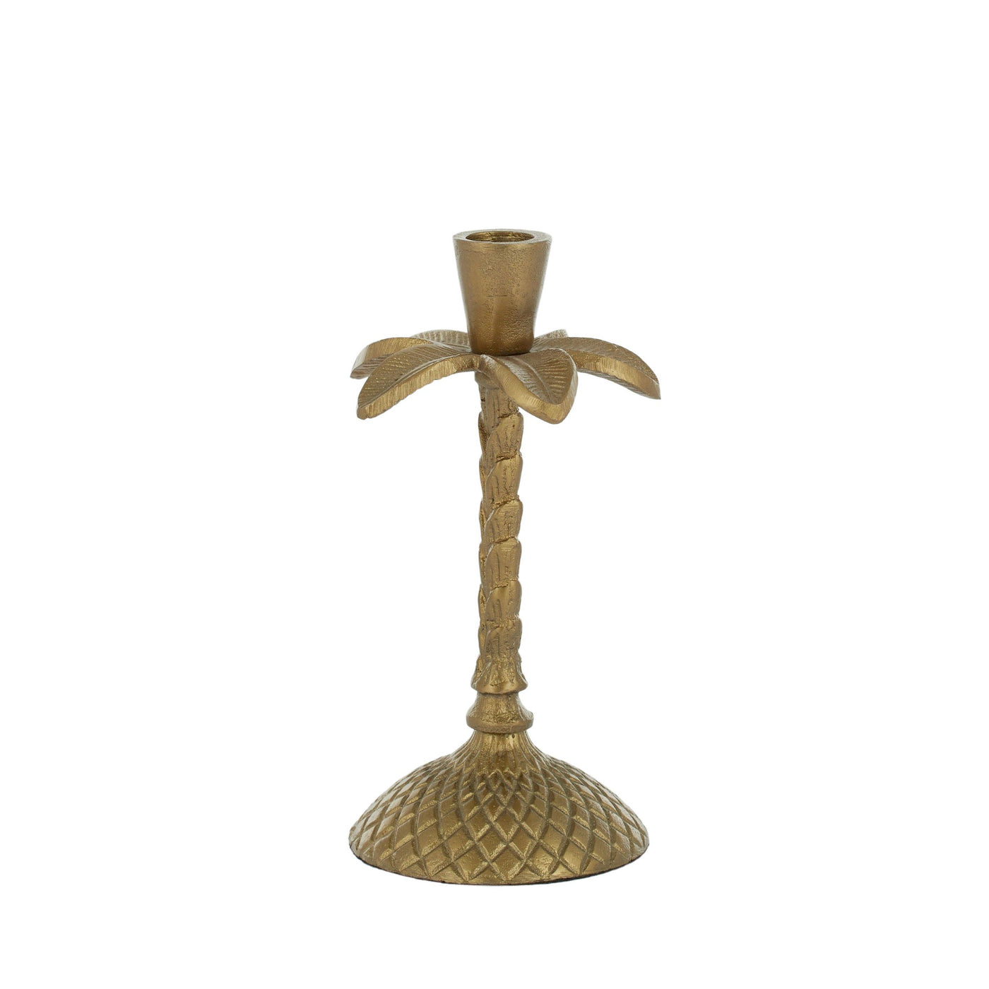 Alajuela Metal Candleholder 10x21cm Gold