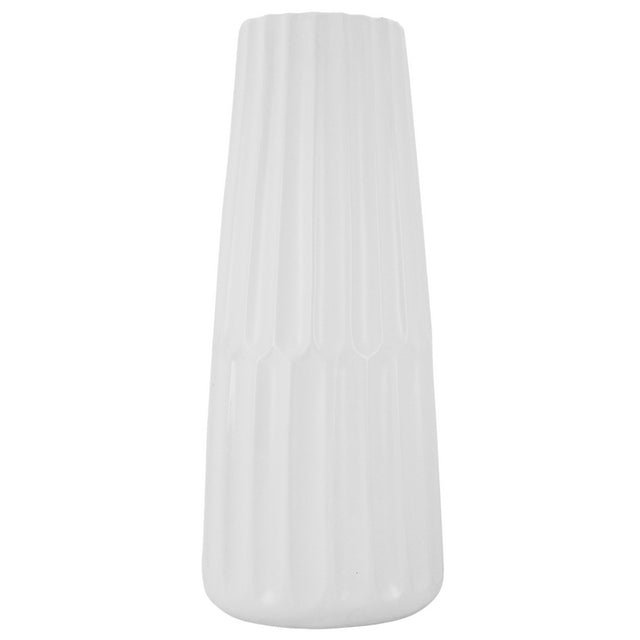 Pare Vase Matt White 19x46cm