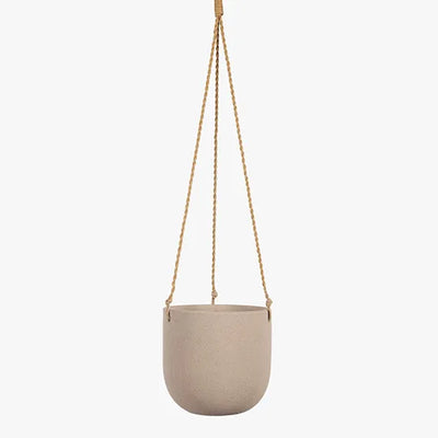 Pot Flo Hanging Taupe / Grey 14cmh x 15cmd
