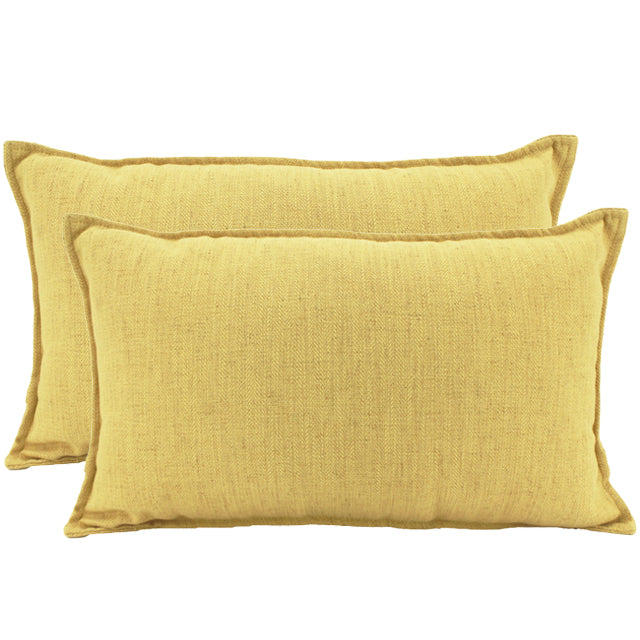 Linen Yellow Cushion 30x50cm