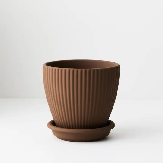 Pot Johanna With Saucer - Cocoa