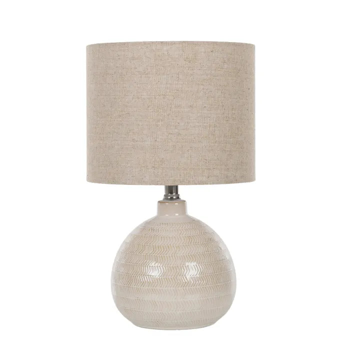 Katina Ceramic Lamp 25x42cm Natural