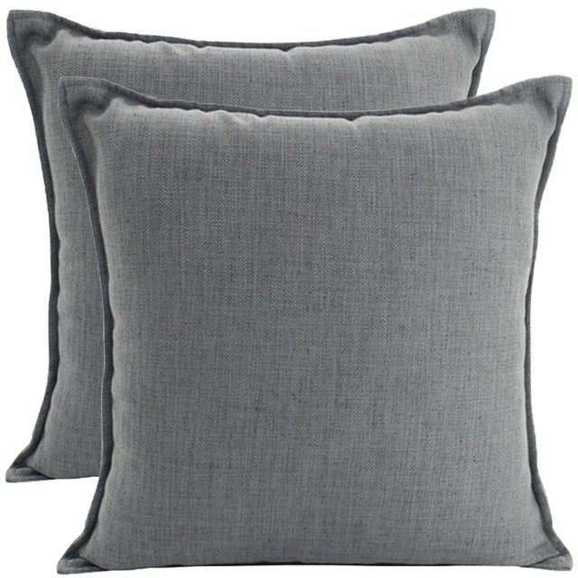 Linen Dark Grey Cushion 45x45cm