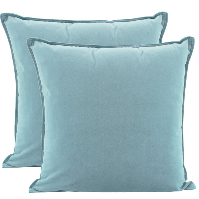 Velvet Cushion Steel Blue 45x45cm