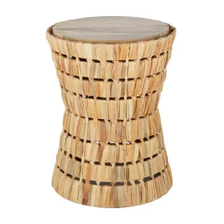 Myla Water Hyacinth Stool 35x45cm