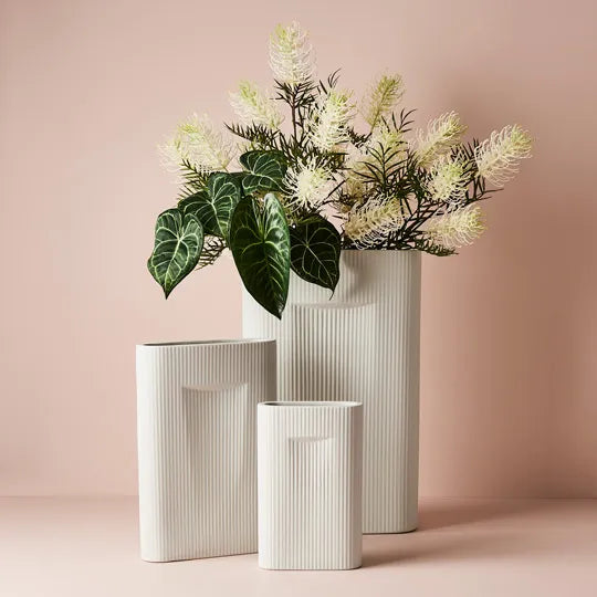Vase Sable White 23.5cml x 35cmh