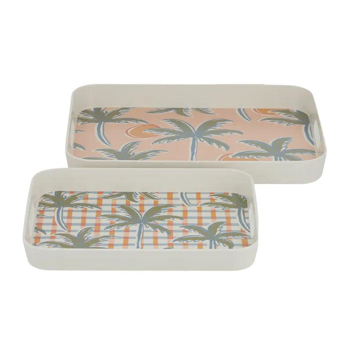 Sol Set of Two Bamboo Fibre Trays