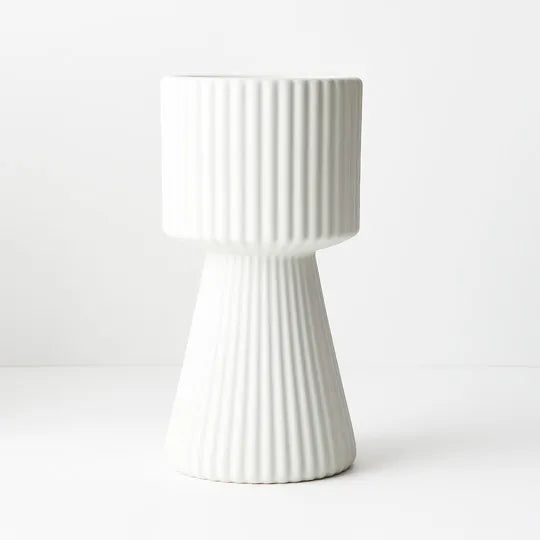 Vase Degana White 29cmh x 15cmd