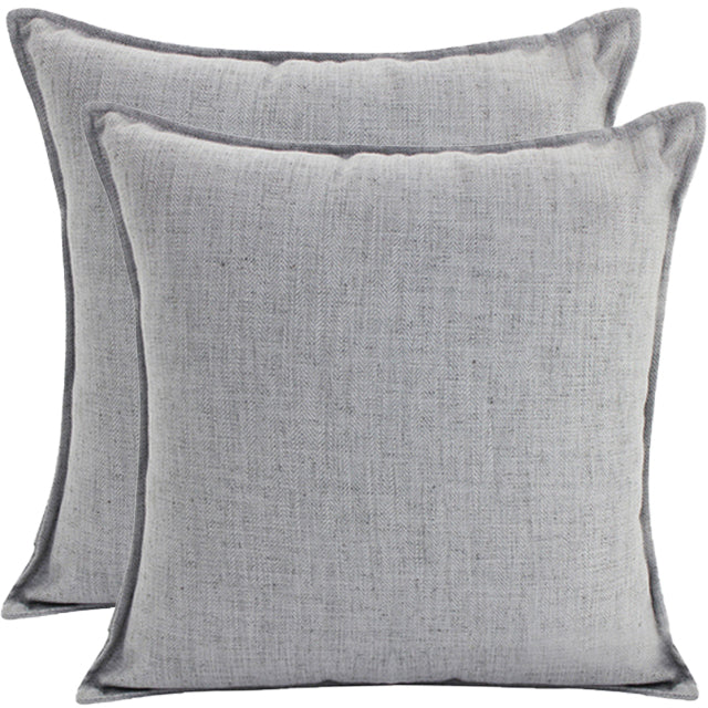 Linen Light Grey Cushion 45x45cm