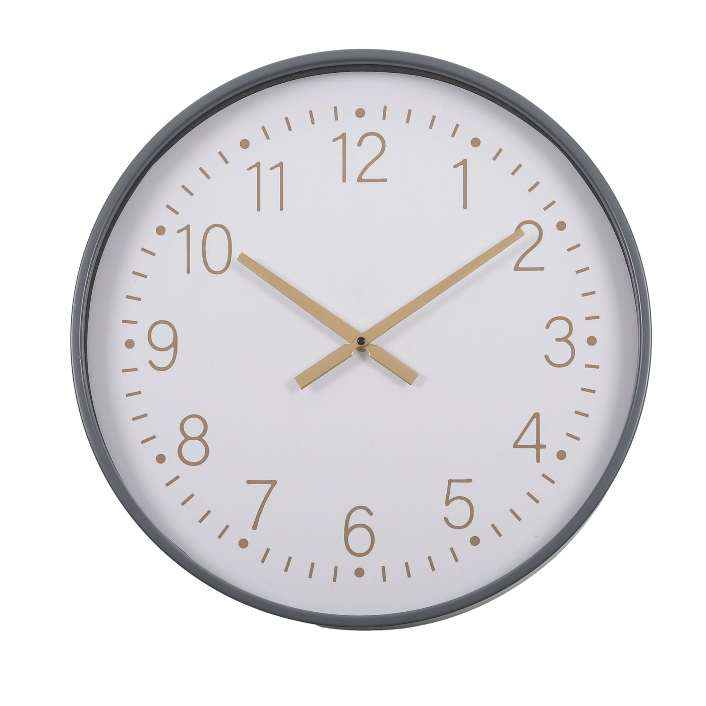 Joseph Metal Clock 50cm Grey/White