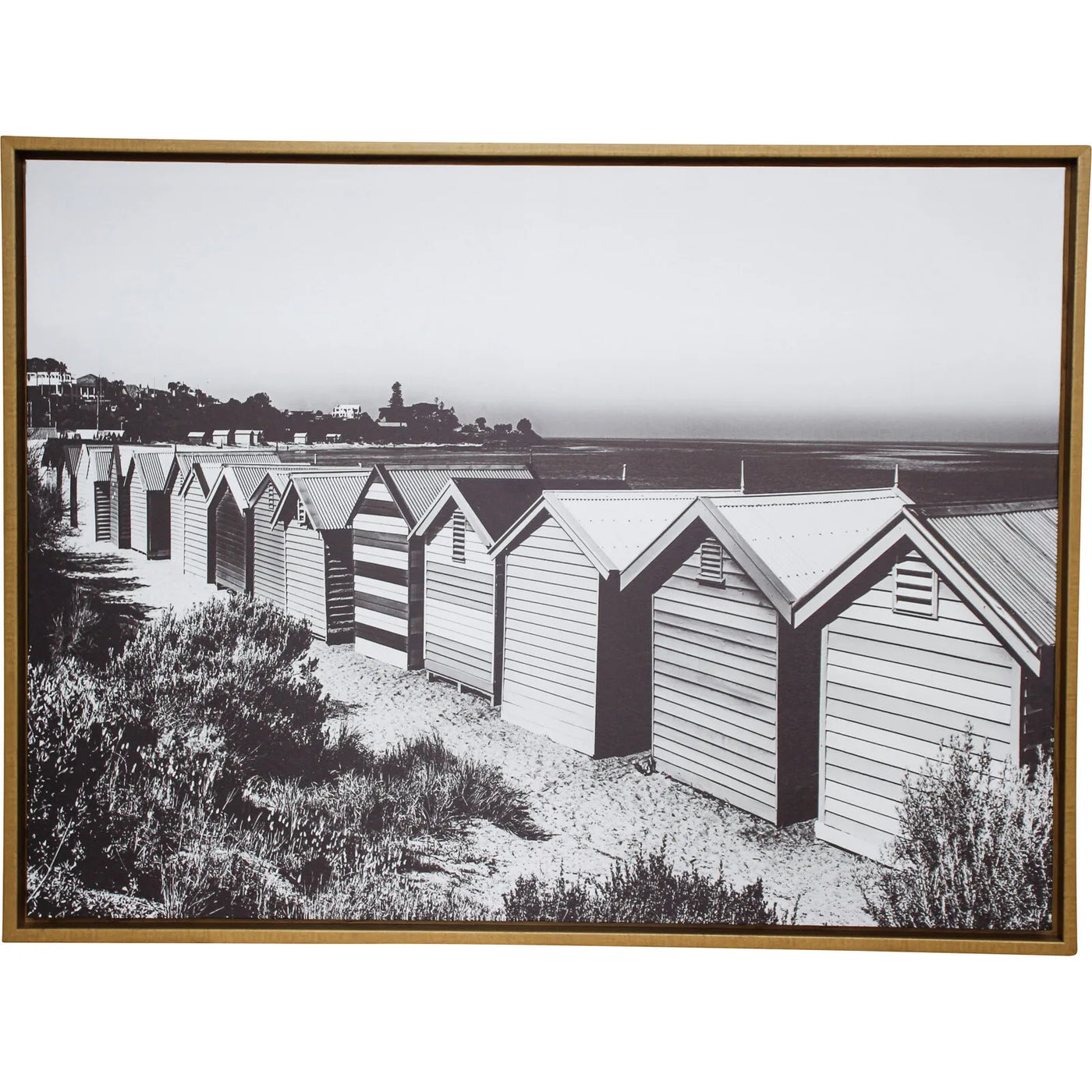 Framed Canvas Brighton Beach 60x80cm