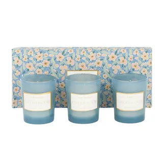 Betty Set of 3 5% Scented Candle Blue