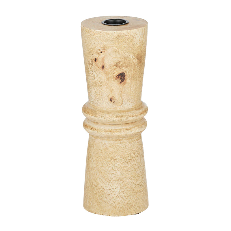 Duke Wood Candleholder 7.5x20cm Natural