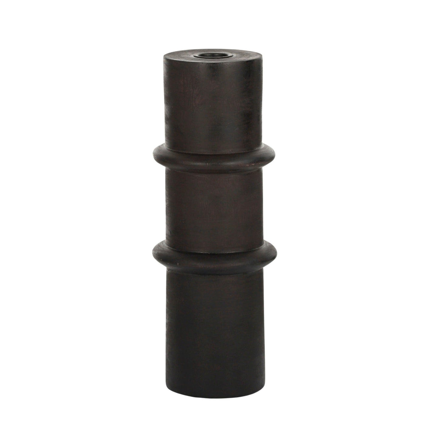 Capi Wood Candleholder 10x25cm Black