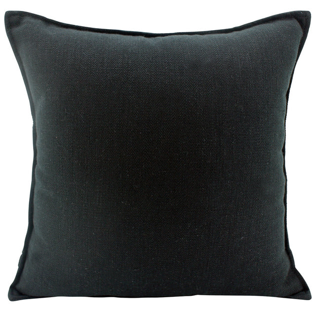 Linen Black Cushion 45x45cm