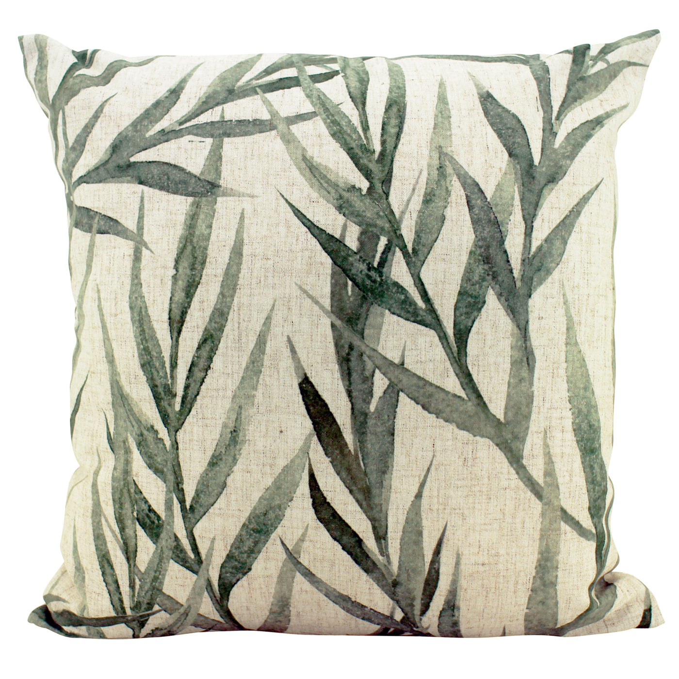 Faded Greenery Linen Cushion 50x50