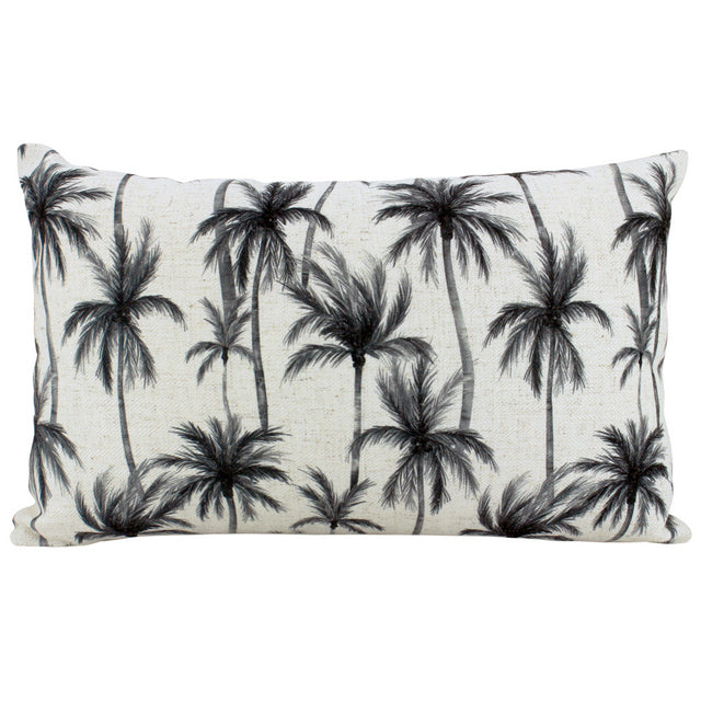 Tree-mendous Linen Cushion 30x50 Black