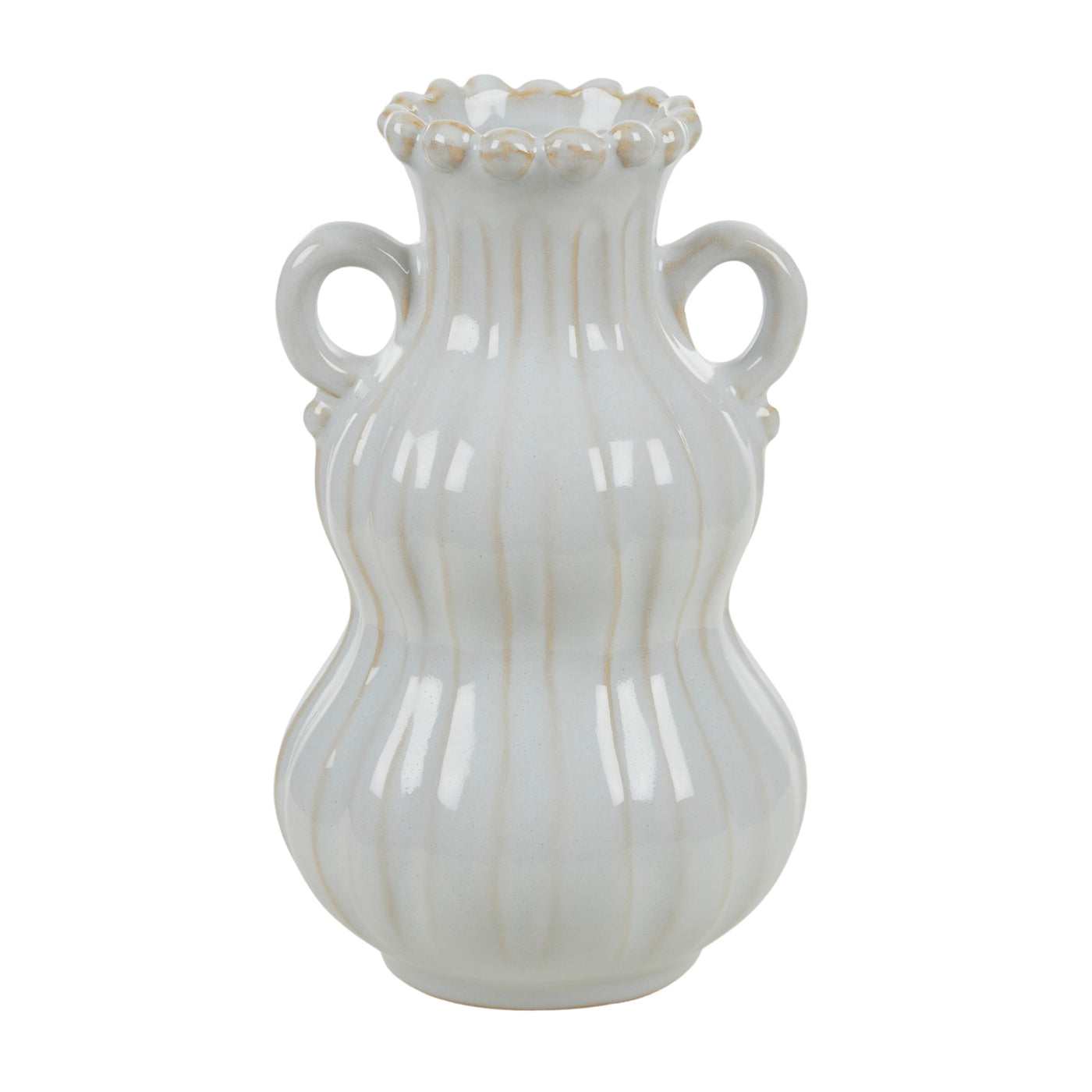 Amelia Ceramic Vase 12x20cm White