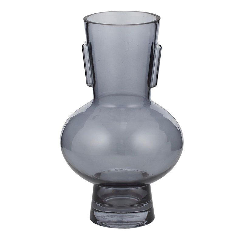 Bergen Glass Vase 13.5x21.5cm GreyNo