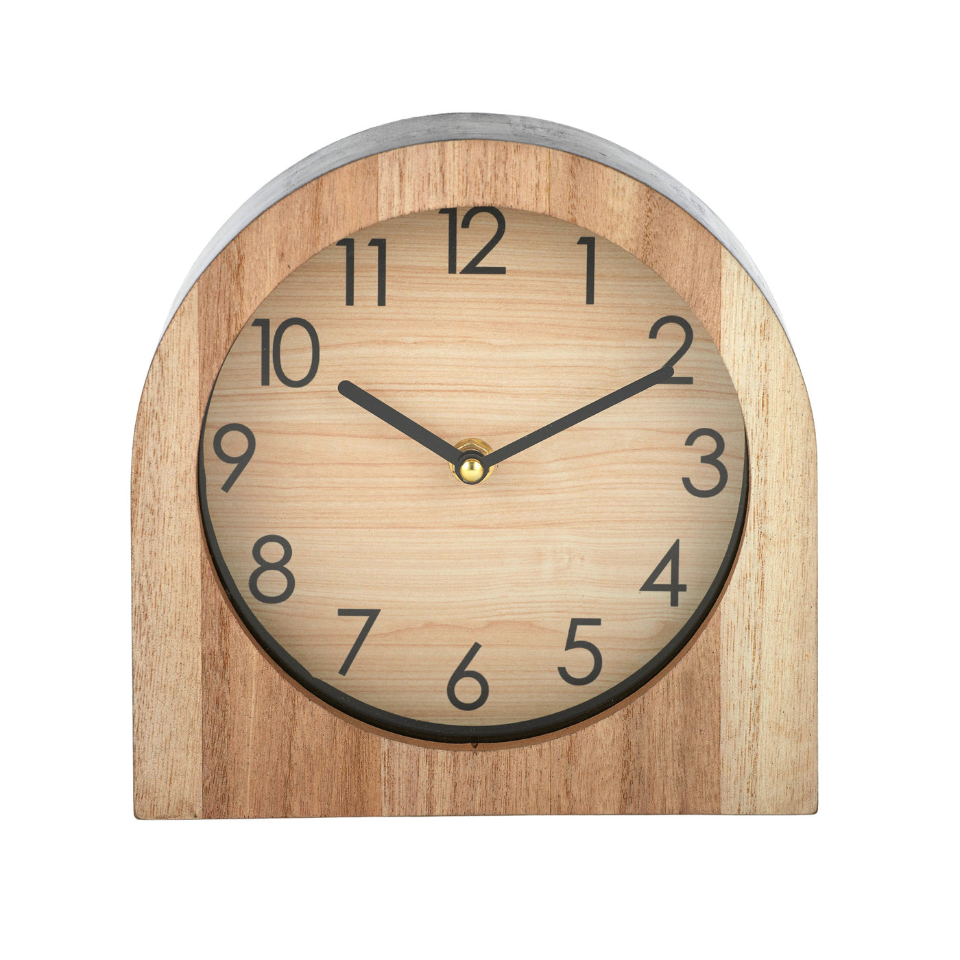 Carnaby Wood Desk Clock 20cm Natural