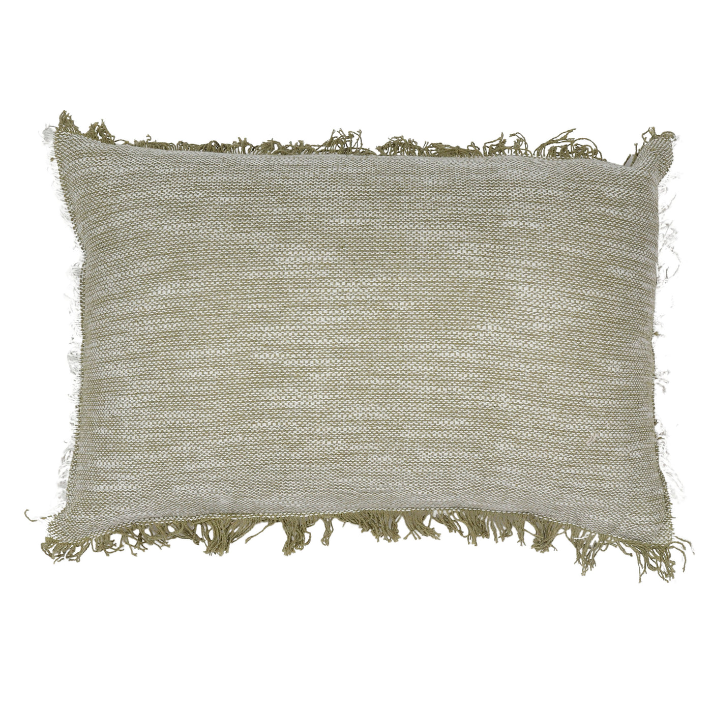 Melange Cotton Cushion 40x60cm Olive