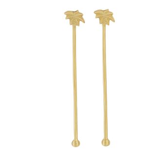 Tropic Set of 2 Cocktail Stirrers 20cm Gold