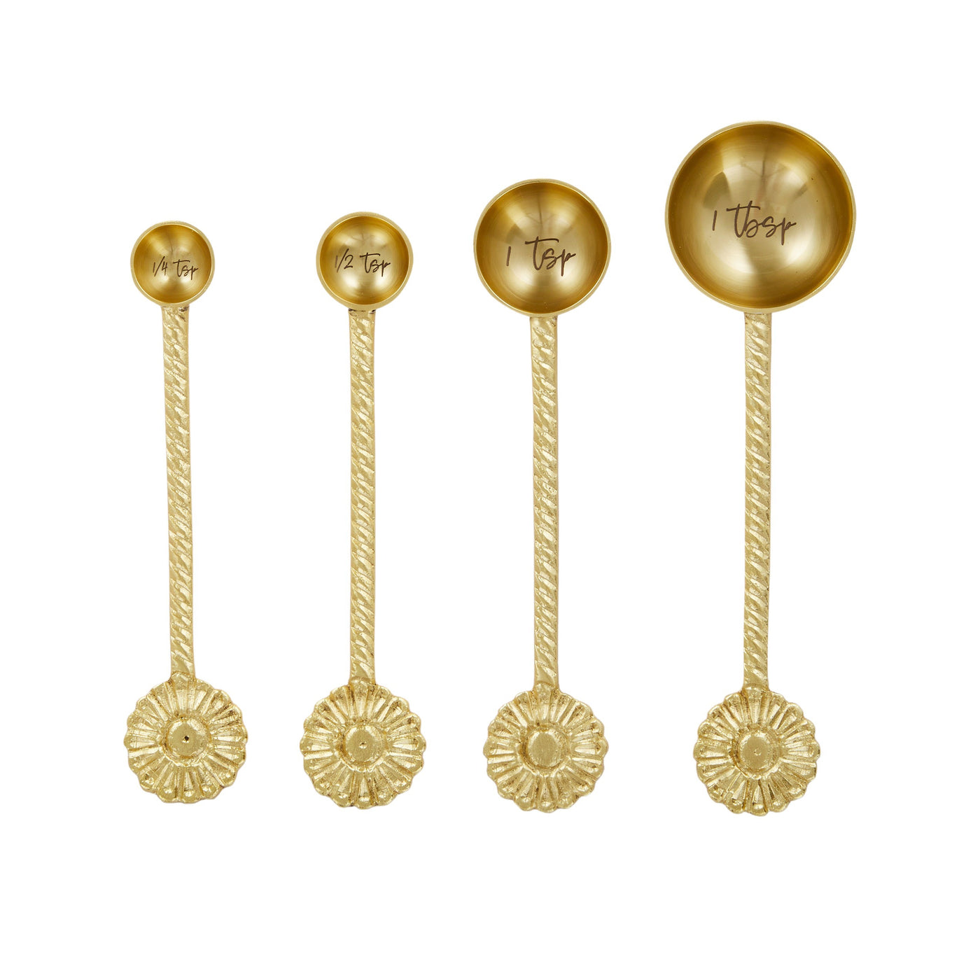 Printemps Set of 4 Measuring Spoons 15cm Gold