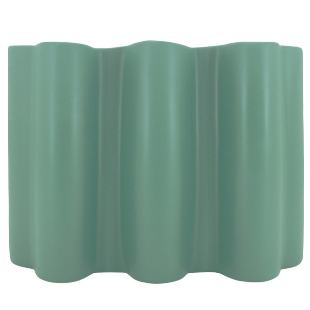 Wave Vase 25x19cm Green