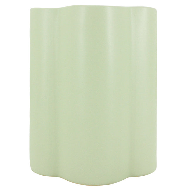 Wave Vase 15x20cm Light Green